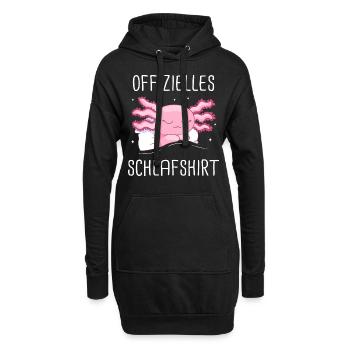 Axolotl Schwanzlurch Axolotls - Hoodie-Kleid - Schwarz - Vorne