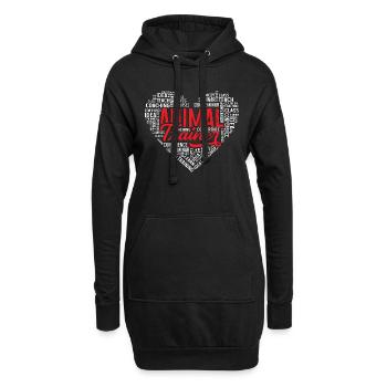 Dresseur d’animaux Vétérinaire cardiaque Dresseurs d’animaux - Sweat-shirt à capuche long Femme - noir - Devant