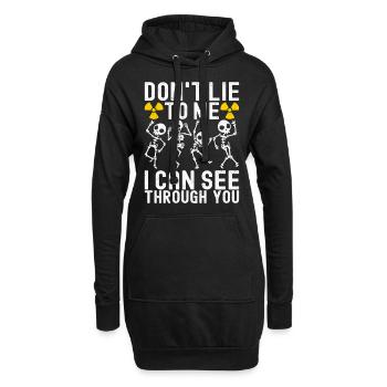 Radiologie Radiologe - Hoodie-Kleid - Schwarz - Vorne