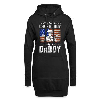 My Favorite Chef Buddy Calls Me Daddy Kitchen Food - Hoodie-Kleid - Schwarz - Vorne