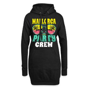 Mallorca Party Crew - Hoodie-Kleid - Schwarz - Vorne