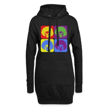 Circus Clown Clowns Retro Circus Staff Juggling - Hoodie-Kleid - Schwarz - Vorne