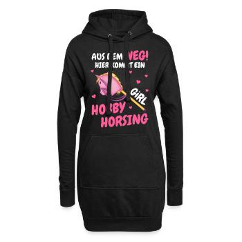 Hobby Horsing Steckenpferd Hobbyhorsing - Hoodie-Kleid - Schwarz - Vorne