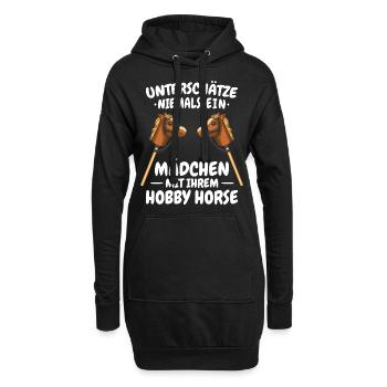 Hobby Horsing Steckenpferd Hobbyhorsing - Hoodie-Kleid - Schwarz - Vorne