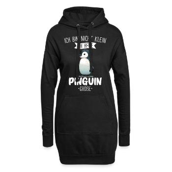 Pinguin Zwergpinguine Kaiserpinguin - Hoodie-Kleid - Schwarz - Vorne