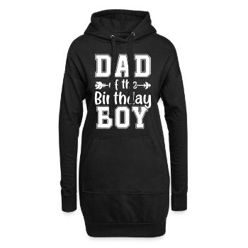 Papa de l’anniversaire Garçon Célébration de l’amour familial - Sweat-shirt à capuche long Femme - noir - Devant