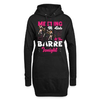 Ballet Danseuse Danse Ballerine - Sweat-shirt à capuche long Femme - noir - Devant