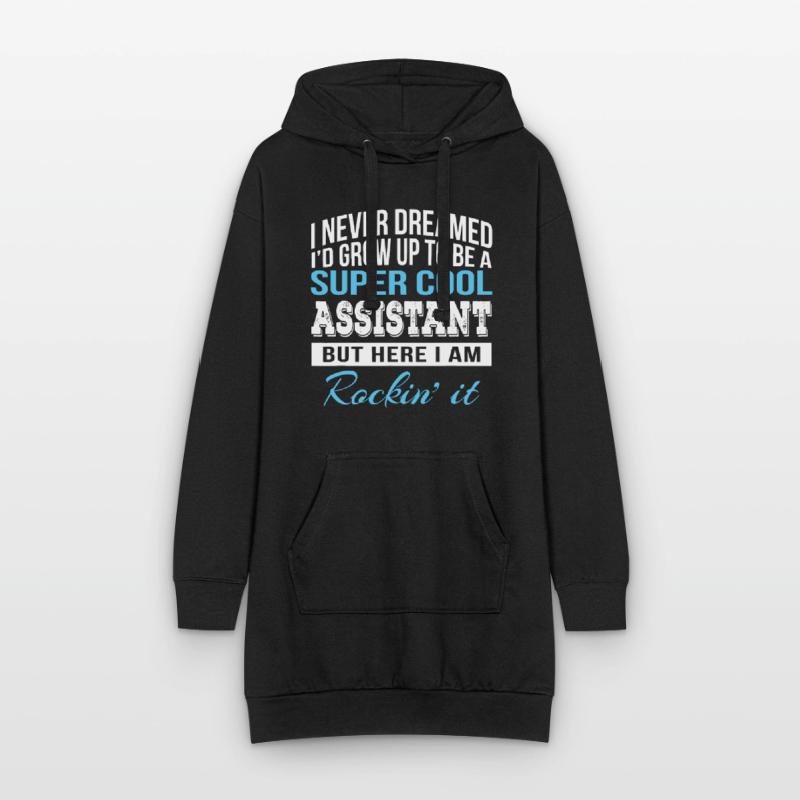 Lustiger Assistent Geschenk Admin Hoodie-Kleid