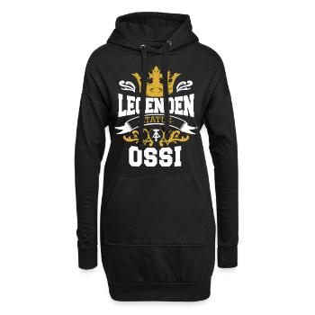 Ostdeutschland Osten Ossi DDR Heimat Ostblock - Hoodie-Kleid - Schwarz - Vorne