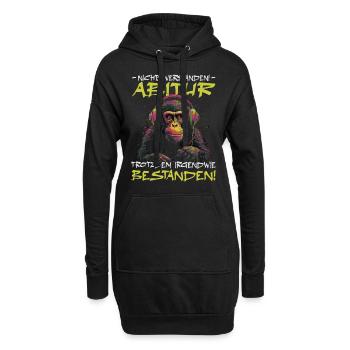 Abschlussklasse | Abi | Abitur | Schulabschluss - Hoodie-Kleid - Schwarz - Vorne