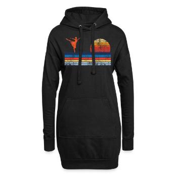 Ballet Dancer Dance Girl Ballerina - Hoodie-Kleid - Schwarz - Vorne