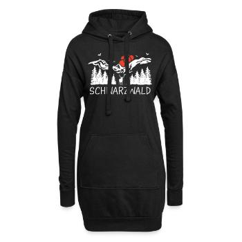 Schwarzwald Schwarzwälder Baden-Württemberg - Hoodie-Kleid - Schwarz - Vorne