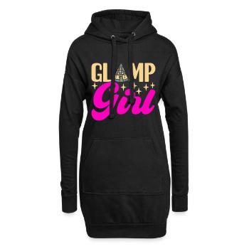 Glamping Glamper - Hoodie-Kleid - Schwarz - Vorne