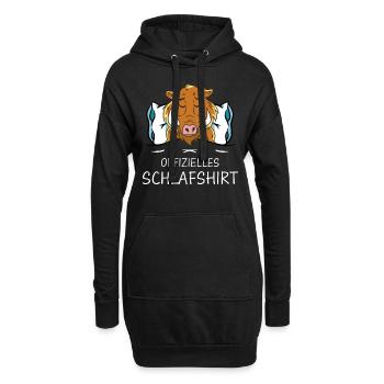 Wildschwein Jäger Wildschweine Jagd Wald Wildsau - Hoodie-Kleid - Schwarz - Vorne