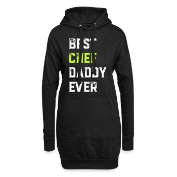 Best Chef Daddy Ever Chef Cook Daddy Best Kitchen - Hoodie-Kleid - Schwarz - Vorne