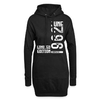 Geschenk Juni 1962 Geburtstag Juni 1962. Juni 1962 - Hoodie-Kleid - Schwarz - Vorne