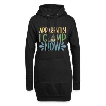 Glamping Glamper - Hoodie-Kleid - Schwarz - Vorne