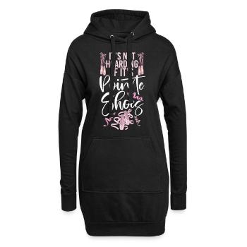 Ballet Danseuse Danse Ballerine - Sweat-shirt à capuche long Femme - noir - Devant