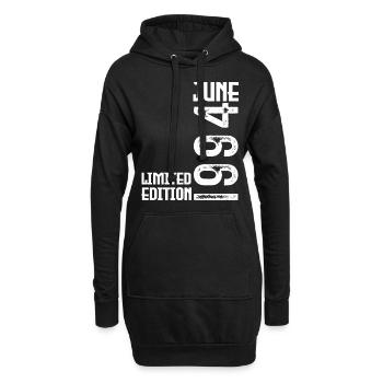 Geschenk Juni 1994 Jubiläum Juni 1994. Juni 1994 - Hoodie-Kleid - Schwarz - Vorne