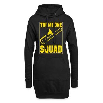 Posaune Trombone - Sweat-shirt à capuche long Femme - noir - Devant