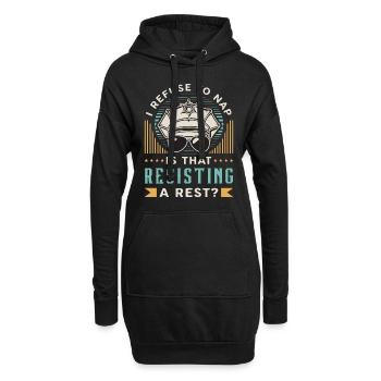 Police Officer I Refuse To Nap Is That Sheriff Cop - Hoodie-Kleid - Schwarz - Vorne