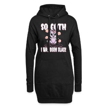 Satan Belzébuth Diable Gothique Pentagramme Mystique - Sweat-shirt à capuche long Femme - noir - Devant