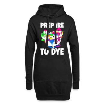 Les hommes de Pâques se préparent à teindre l’équipe de Pâques. - Sweat-shirt à capuche long Femme - noir - Devant