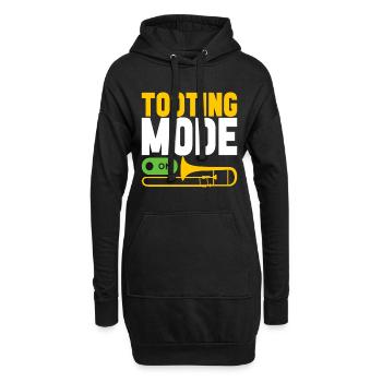 Posaune Trombone - Sweat-shirt à capuche long Femme - noir - Devant