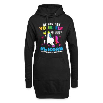 Soyez toujours vous-même à moins que vous ne puissiez être une licorne - Sweat-shirt à capuche long Femme - noir - Devant