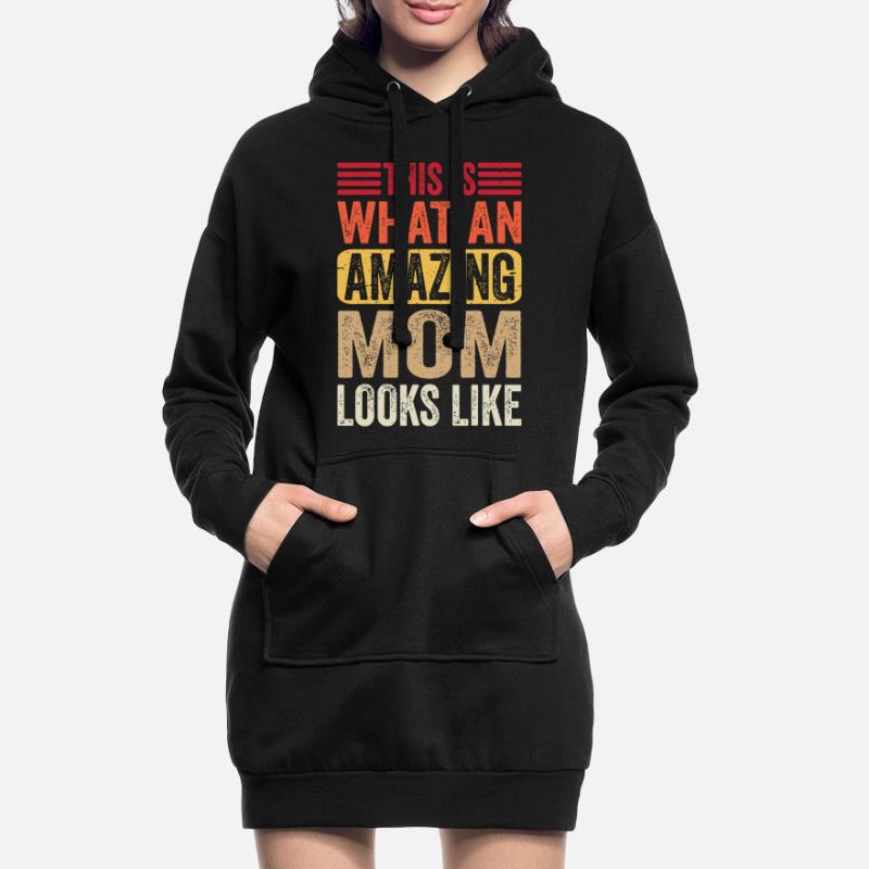 So sieht eine erstaunliche Mutter aus Lustige Mutter Hoodie-Kleid