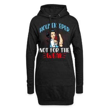 Femme de ménage pas pour les faibles - Sweat-shirt à capuche long Femme - noir - Devant