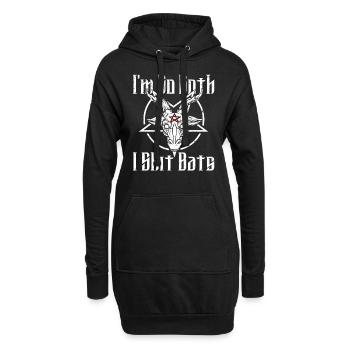 Satan Beelzebub Teufel Gothic Pentagram Mystisch - Hoodie-Kleid - Schwarz - Vorne