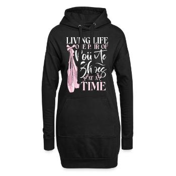 Ballet Danseuse Danse Ballerine - Sweat-shirt à capuche long Femme - noir - Devant