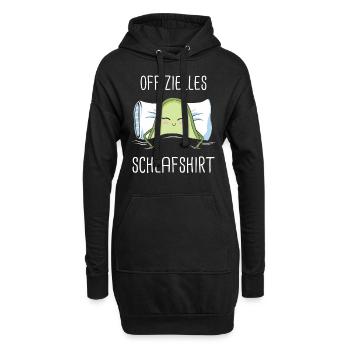 Avocado Frucht Vegan Vegetarier Veganer Avocados - Hoodie-Kleid - Schwarz - Vorne