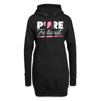 Cute Esthetician Skincare - Hoodie-Kleid - Schwarz - Vorne