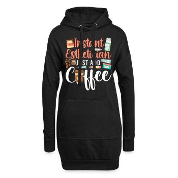 Cute Licensed Esthetician Skincare - Hoodie-Kleid - Schwarz - Vorne
