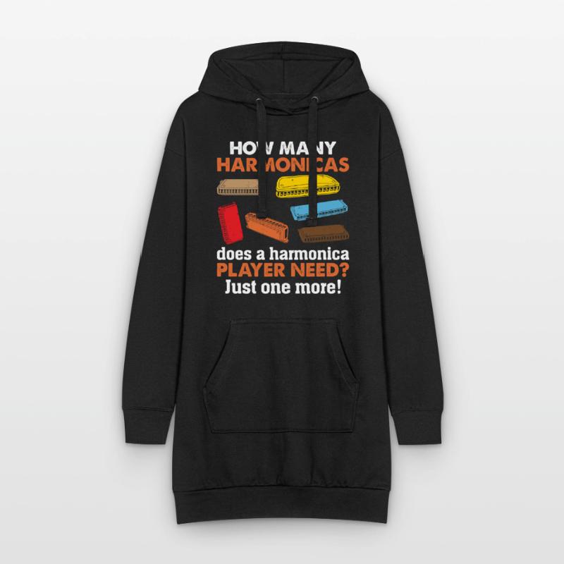 How Many Harmonicas Does A Harmonica Player Needs? Hoodie Dress