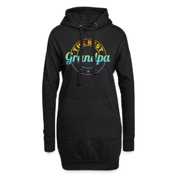 Father's Day Ideas - The Best Grandpa - Hoodie-Kleid - Schwarz - Vorne