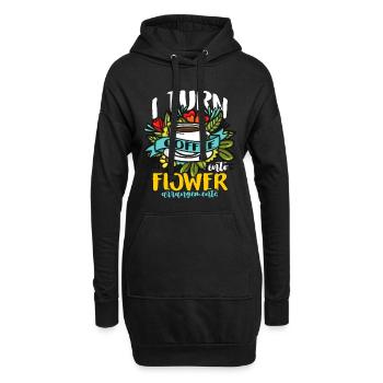 Florist I Turn Coffee Into Flower Bouquet Florists - Hoodie-Kleid - Schwarz - Vorne