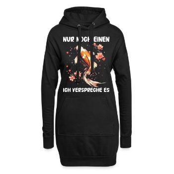 Koi Fisch Japanische Karpfen Teich Fisch Kois - Hoodie-Kleid - Schwarz - Vorne