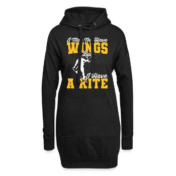 Kiteboarder Ich Habe Einen Kitesurfer Kitesurfen - Hoodie-Kleid - Schwarz - Vorne