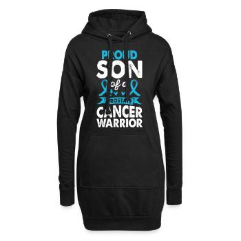 Sohn Des Prostatakrebs-krieger-bewusstseins - Hoodie-Kleid - Schwarz - Vorne