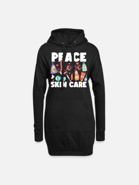Cute Licensed Esthetician Skincare - Hoodie-Kleid - Schwarz