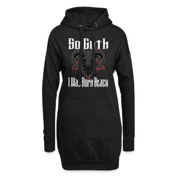 Satan Belzébuth Diable Gothique Pentagramme Mystique - Sweat-shirt à capuche long Femme - noir - Devant