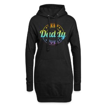 Daddy Father’s Day - Meilleur papa de tous les temps - Sweat-shirt à capuche long Femme - noir - Devant
