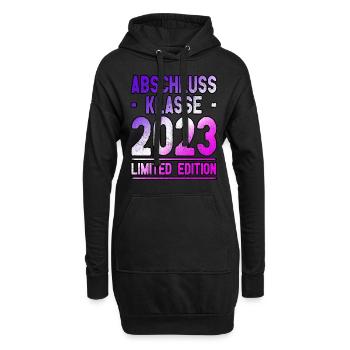 Abschlussklasse 2023 - Abi / Abitur 2023 - Hoodie-Kleid - Schwarz - Vorne
