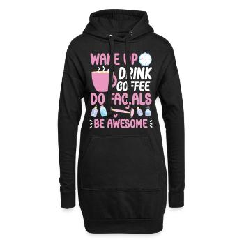 Cute Esthetician Skincare - Hoodie-Kleid - Schwarz - Vorne