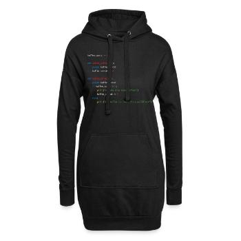 Programmeur, Informaticien, Nerd, Ingénieur logiciel - Sweat-shirt à capuche long Femme - noir - Devant