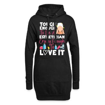 Cute Licensed Esthetician Skincare - Hoodie-Kleid - Schwarz - Vorne