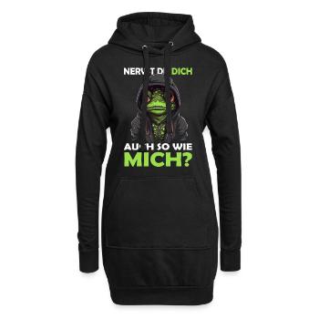 Guten Morgen - sarkastischer ironischer Bürohumor - Hoodie-Kleid - Schwarz - Vorne